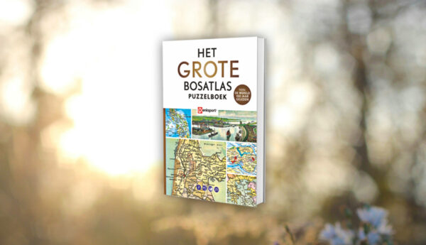 Cover van puzzelboek Grote Bosatlas van Denksport