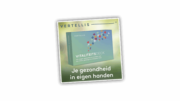 Het Vertellis Vitaliteitsdeck is een vragenkaartspel.