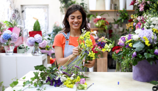 blij van bloemen planten
